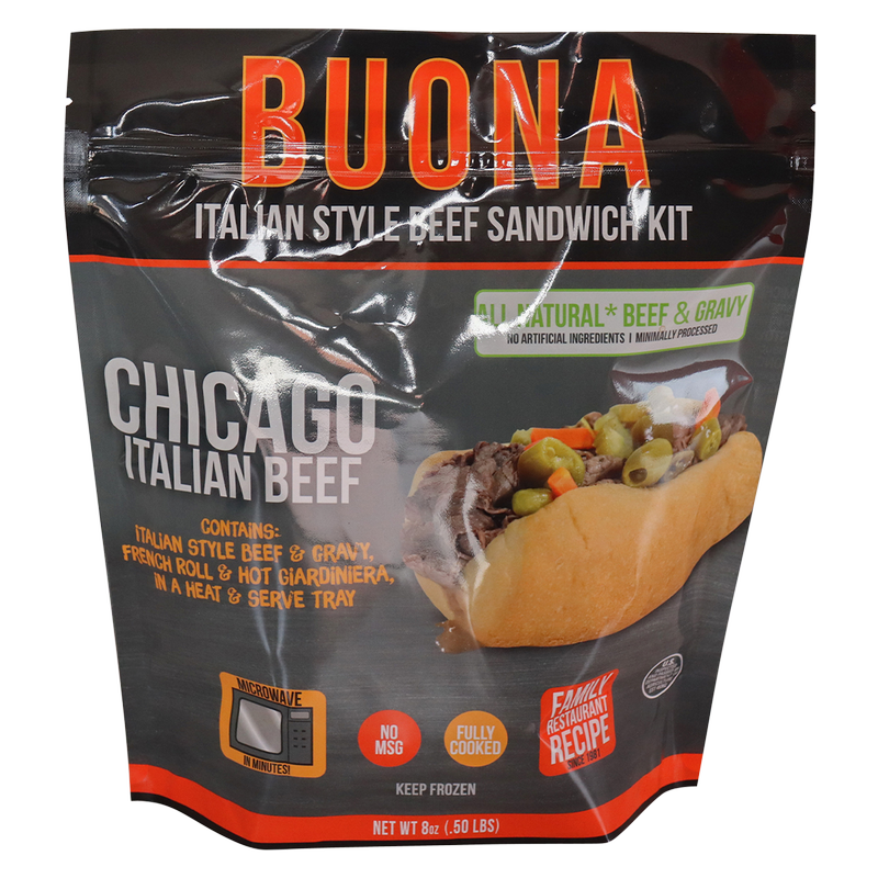 Buona Beef Italian Style Beef Sandwich Kit Bag 8oz