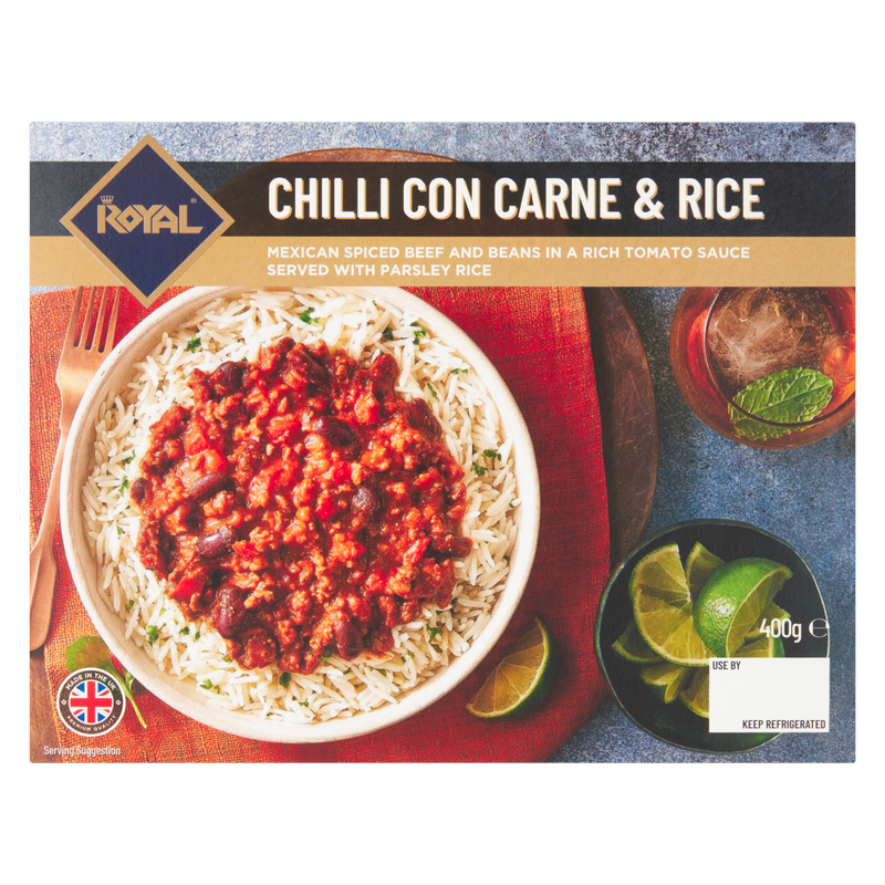 Royal Chilli Con Carne And Rice, 400g