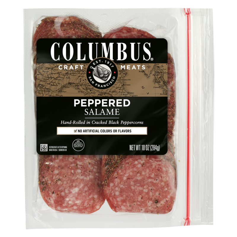 Columbus Peppered Salame Deli Meat - 10oz