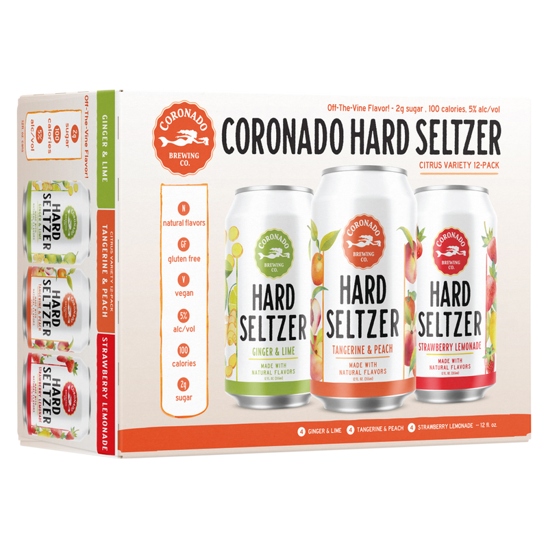 Coronado Brewing Hard Seltzer Citrus Variety Pack 12pk 12oz Can