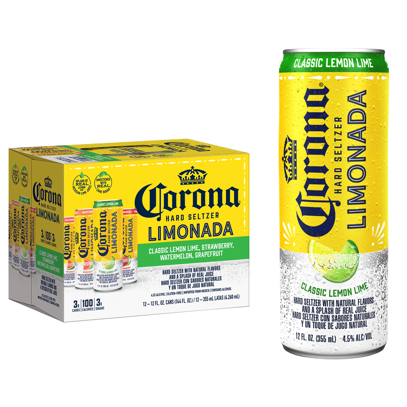Corona Hard Seltzer Limonada Variety Pack, 12pk 12oz Can, 4.5% ABV