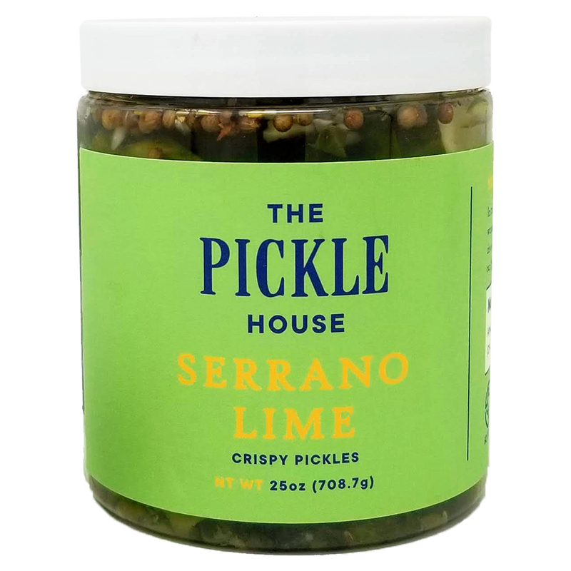 The Pickle House Serrano Lime Cold Pack Jar Pickles 25oz jar
