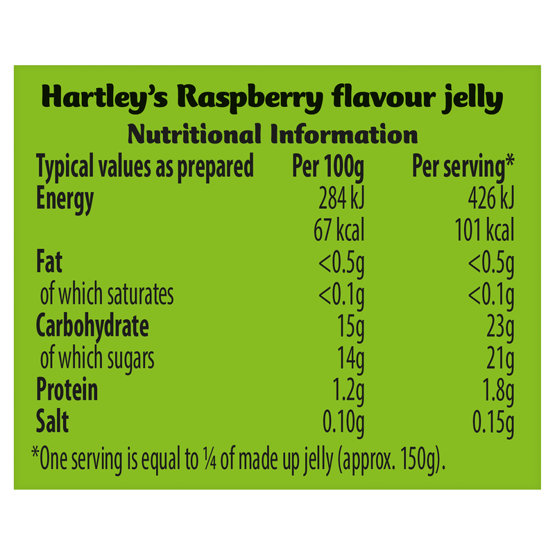 Hartley's Raspberry Jelly, 135g