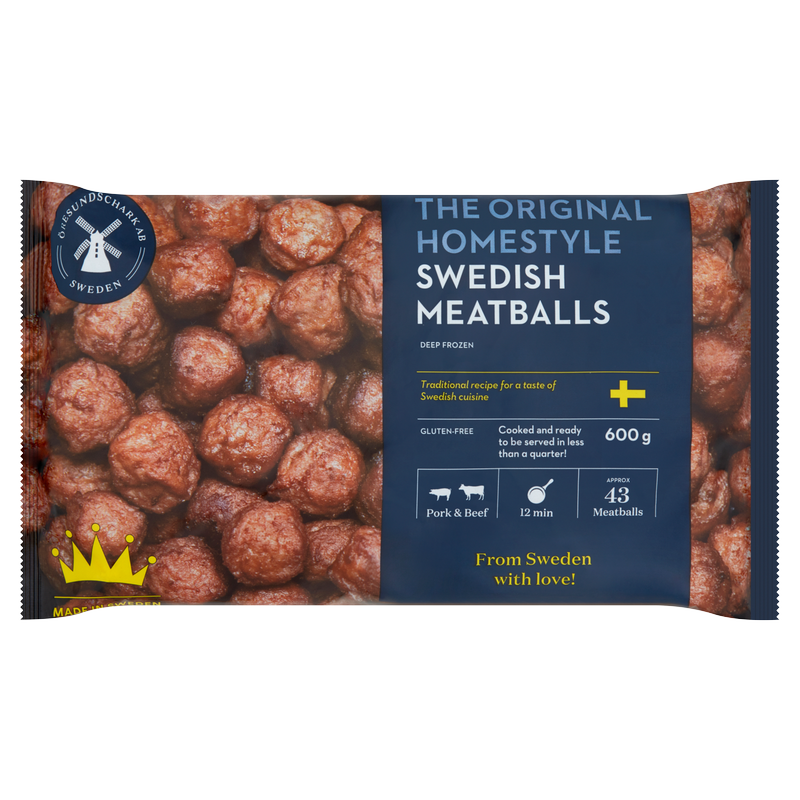 Oresundschark Original Swedish Meatballs, 600g