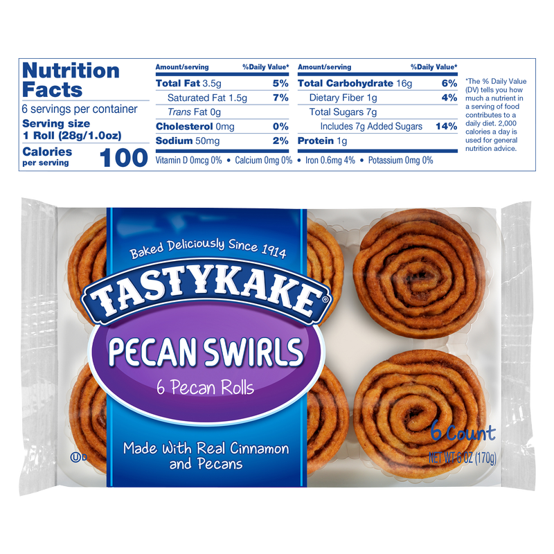 Tastykake Pecan Swirls 6ct