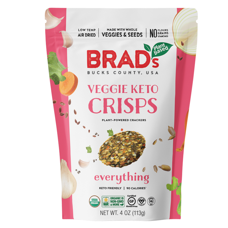 Brad's Plant Based Everything Veggie Keto Crisps 4oz