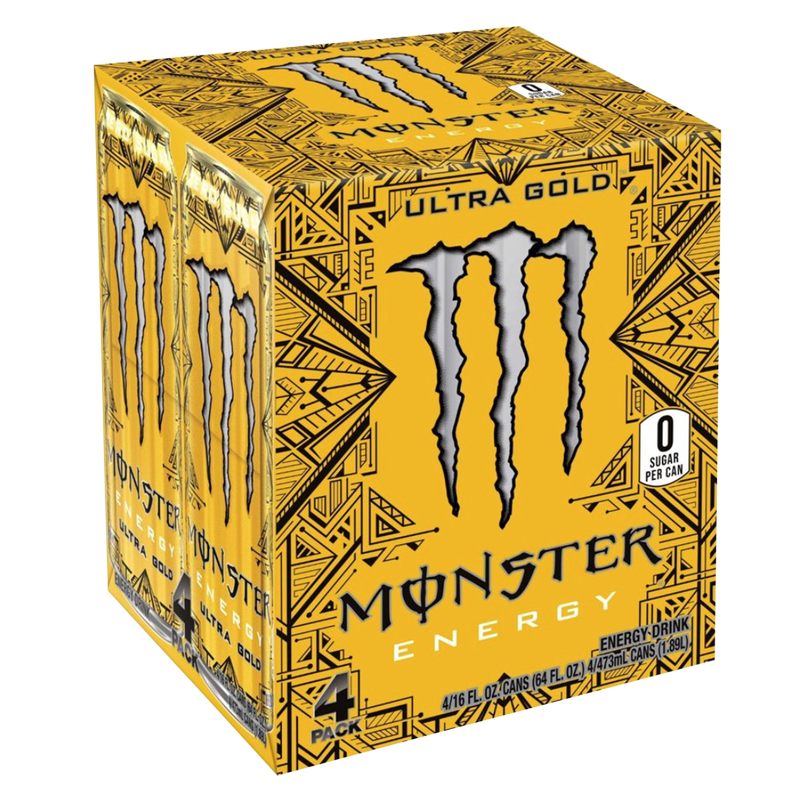 Monster Energy Ultra Gold 4pk 16oz