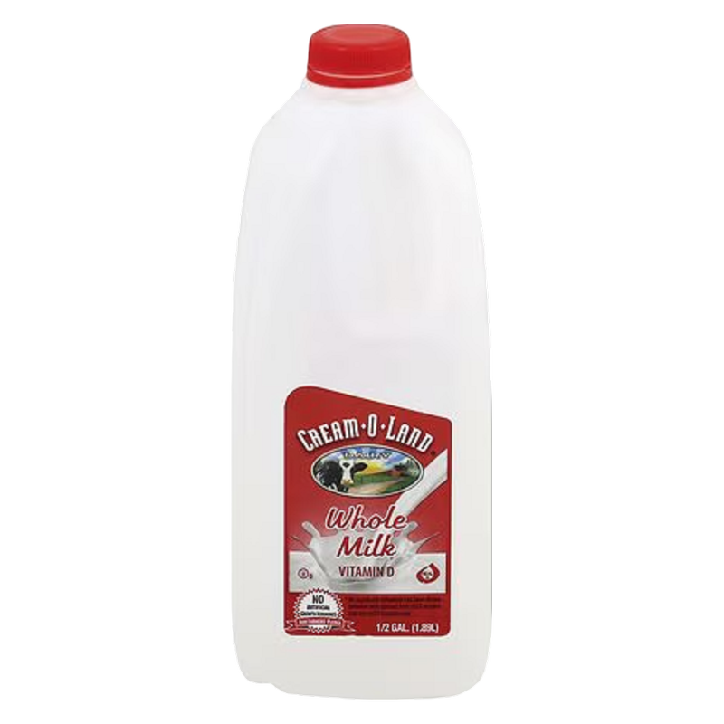 Cream-O-Land Vitamin D  Whole Milk - 1/2 Gallon