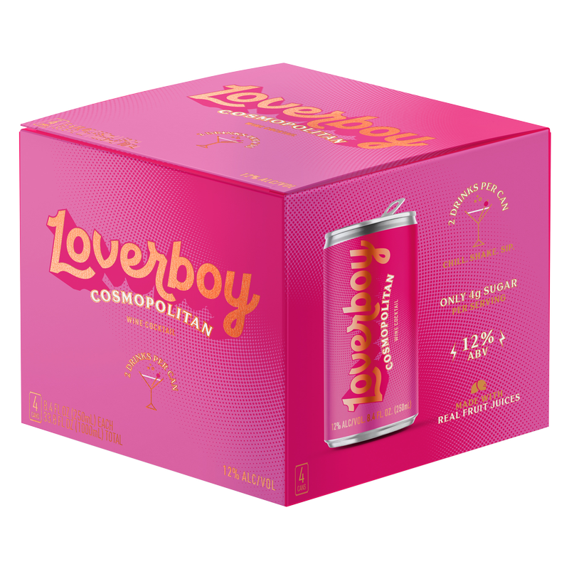 Loverboy Cosmopolitan 4pk 250ml Can 12.0% ABV