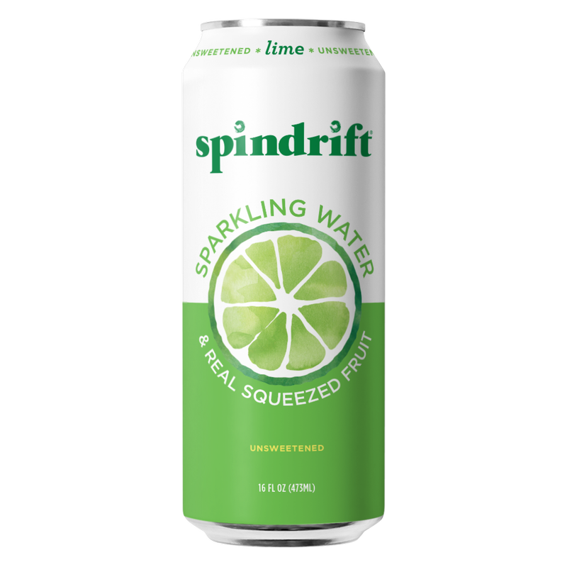 Spindrift Sparkling Water Lime 16oz Can