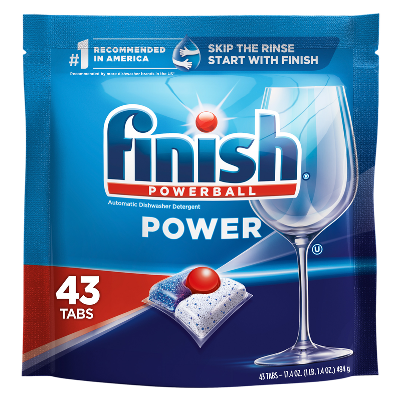 Finish Power Dishwasher Detergent 43 ct