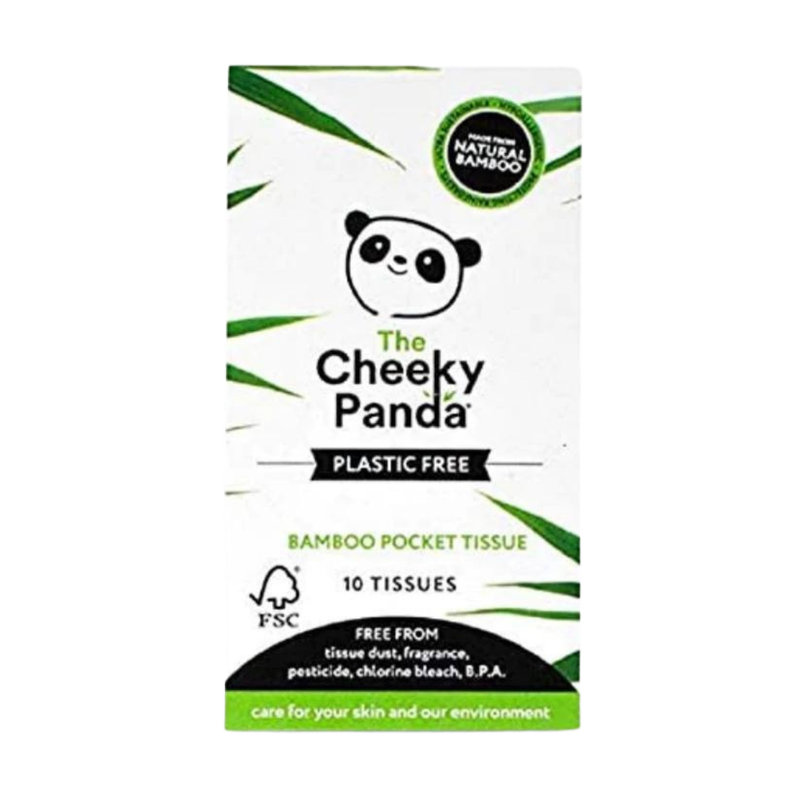 Cheeky Panda Plastic Free Pocket Tissue 10 Sheets Single Pack, 1S