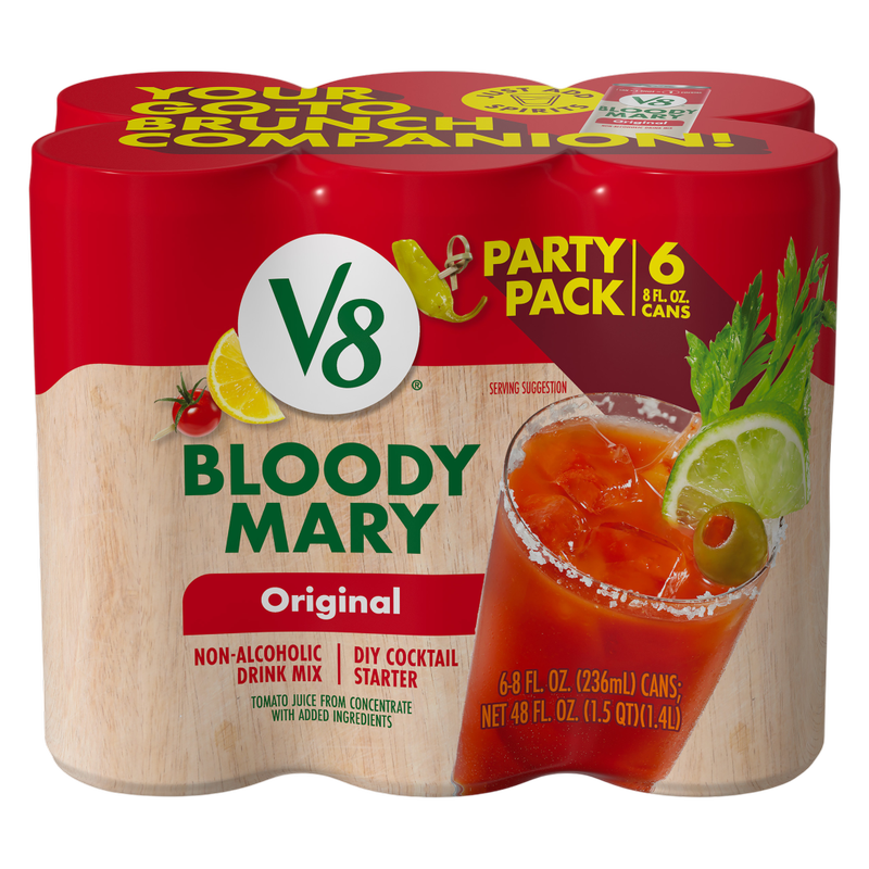 V8 Bloody Mary 8oz 6pk Can