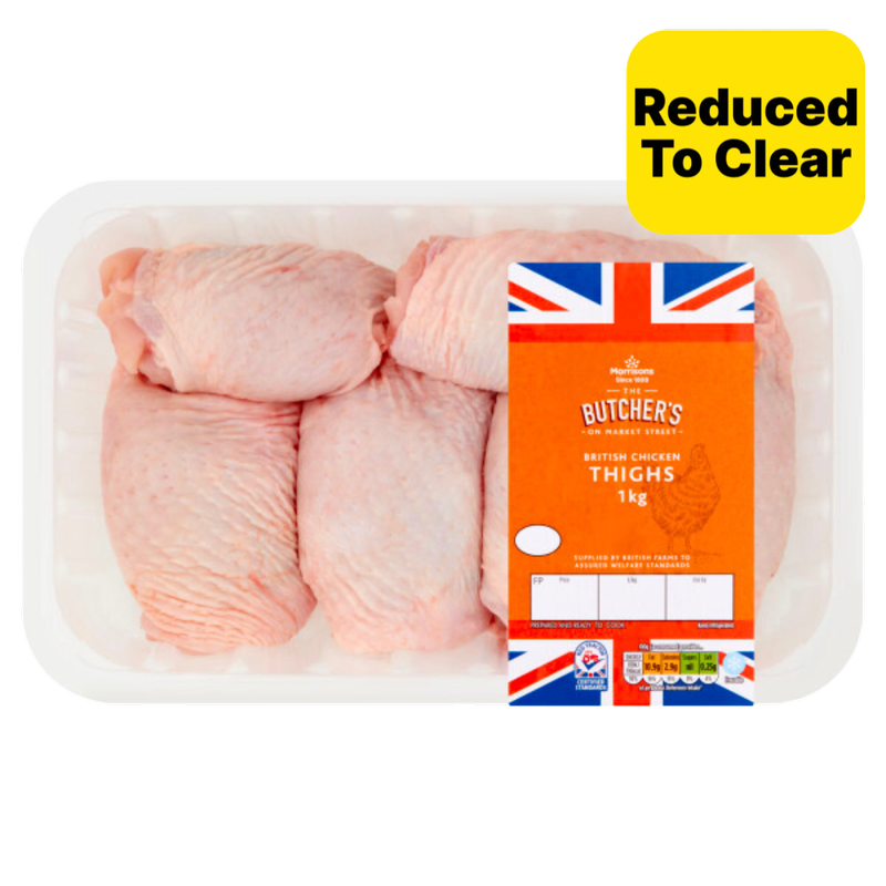 Reduced - Morrisons British Chicken Thighs, 1kg