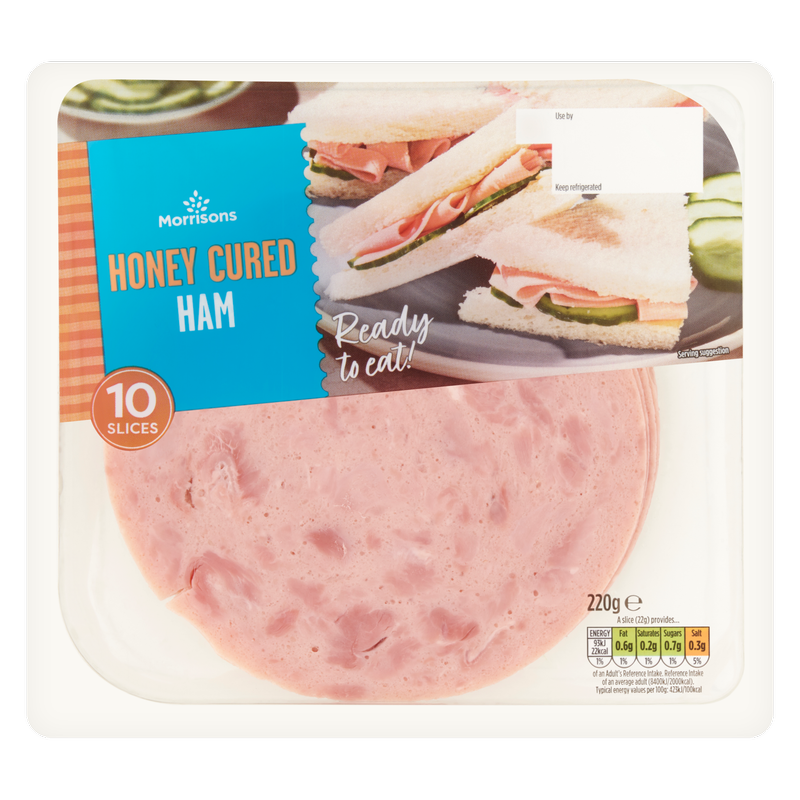Morrisons Honey Cured Ham, 220g