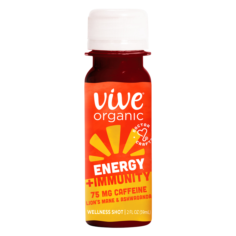 Vive Organic Energy + Immunity Dual Boost Shot 2oz Btl
