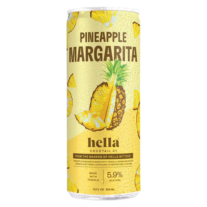 Hella Pineapple Margarita 4pk 12oz Can 5.9% ABV