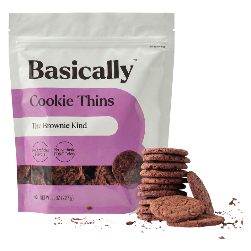 Basically Brownie Cookie Thins 8 oz