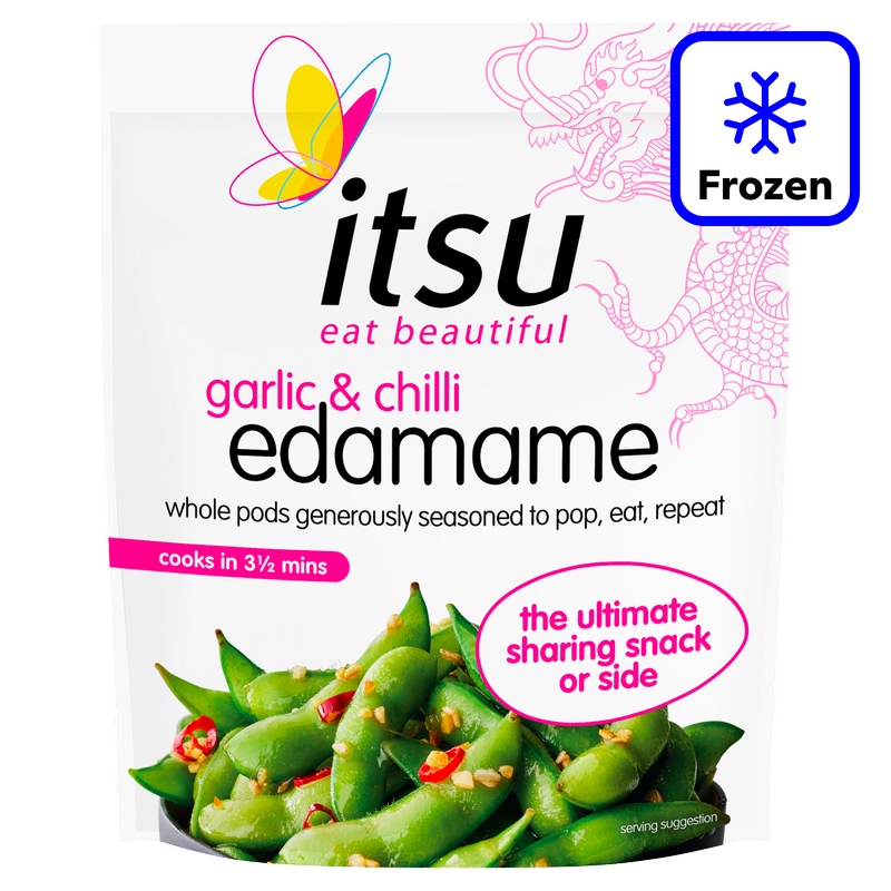 Itsu Garlic & Chill Edamame, 300g