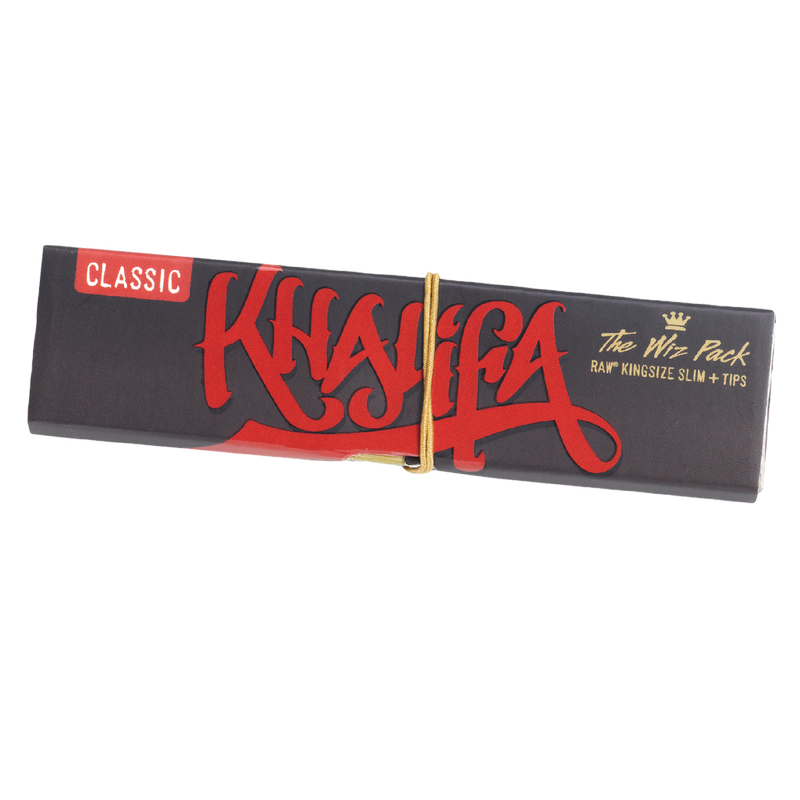 Wiz Khalifa Raw Slim Rolling Papers and Tips King Size 50ct
