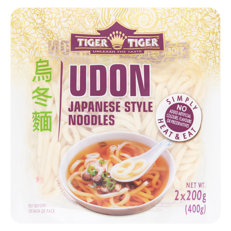 Tiger Tiger Udon Japanese Style Noodles, 2 x 200g