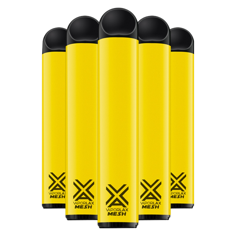 5 Pack VaporLax Disposable Vape Banana Ice 50mg 6.5ml