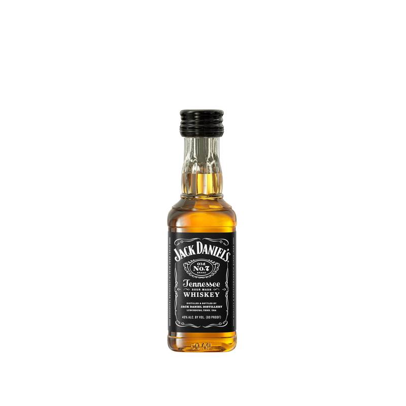 Jack Daniel's Old No. 7 Tennessee Whiskey, 50 mL Bottle, 80 Proof