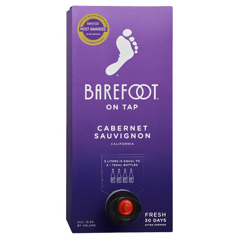 Barefoot On Tap Cabernet Sauvignon 3 Liter Box