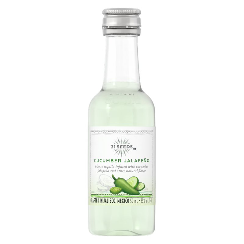 21 Seeds Cucumber  Jalapeno Tequila 50ml Bottle