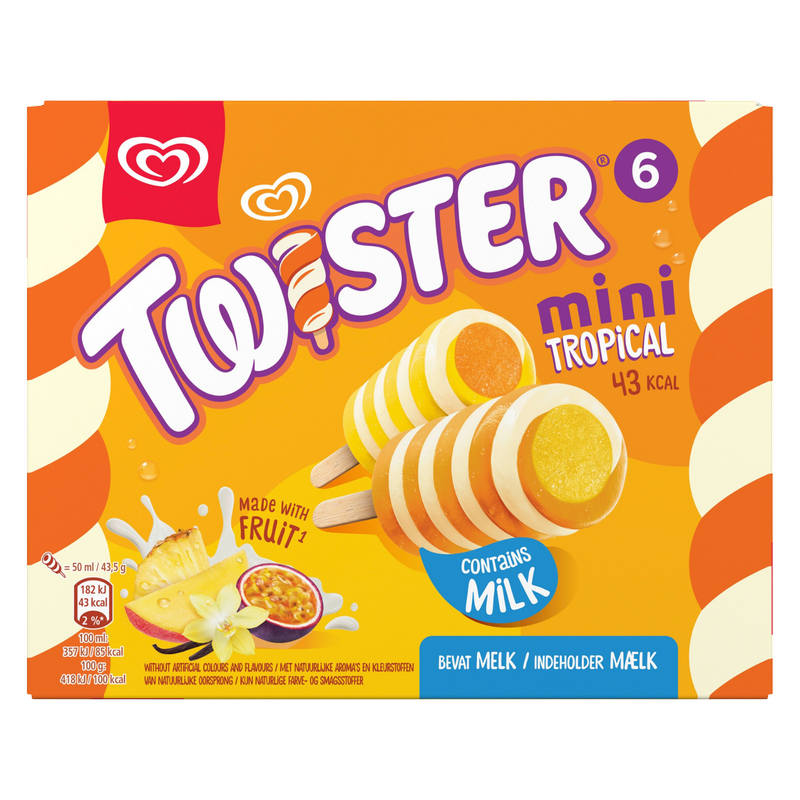 Twister Mini Tropical Ice Cream Lollies, 300ml