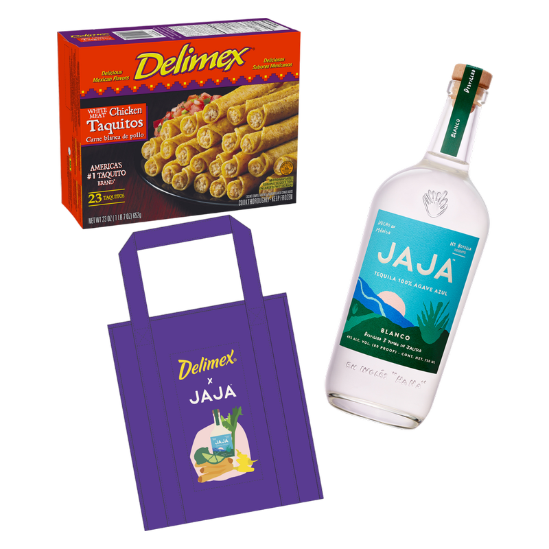 DELIMEX® Chicken x JAJA™ Tequila Blanco Reusable Freezer Tote Bag Bundle