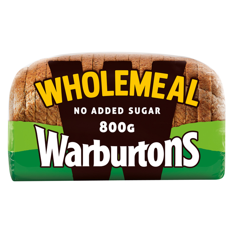 Warburtons Wholemeal Medium Bread, 800g