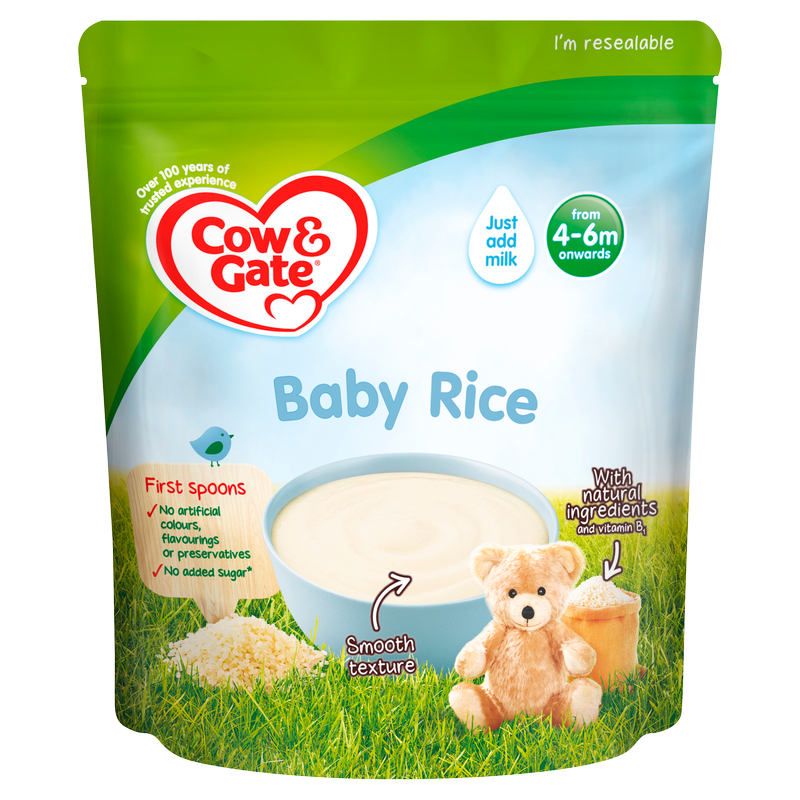 Cow & Gate Baby Rice, 4m+, 100g