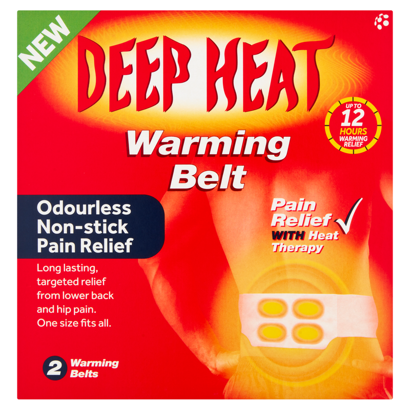 Deep Heat Warming Belts, 2 x 1pcs