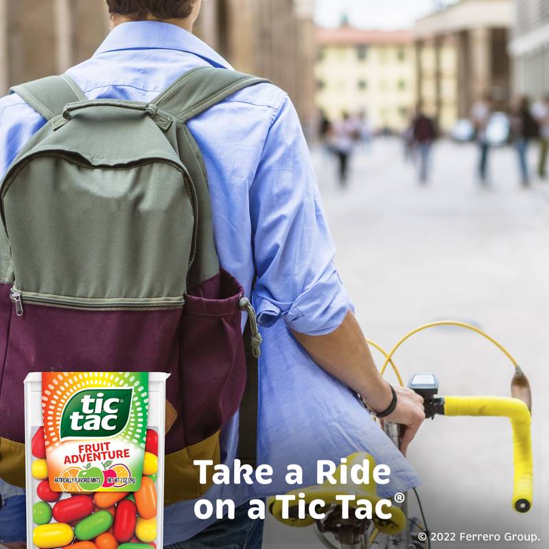 Tic Tac Fruit Adventure Mints, Bulk 12 Pack, On-The-Go Refreshment, 1 oz Each
