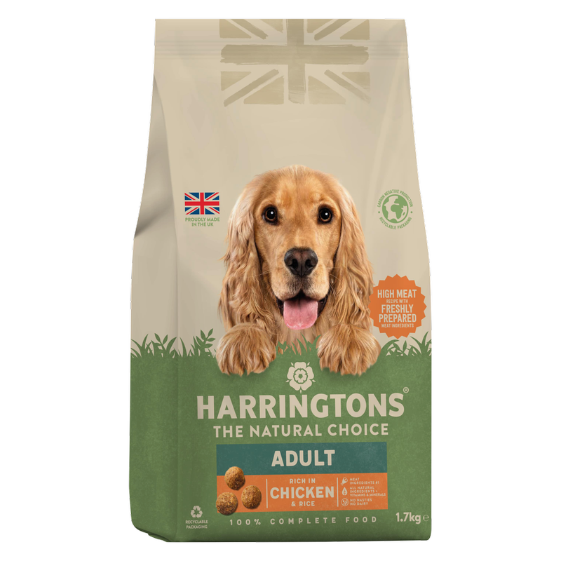 Harringtons Chicken & Rice Adult Dog Dry Food, 1.7kg