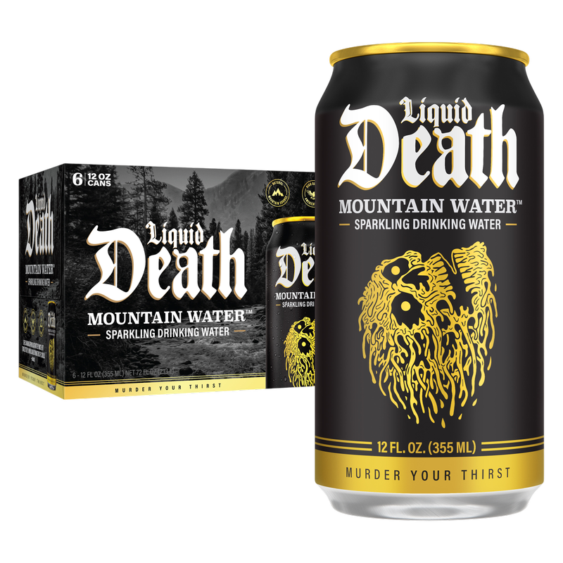 Liquid Death Severed Lime Sparkling Water 6pk 12oz Can