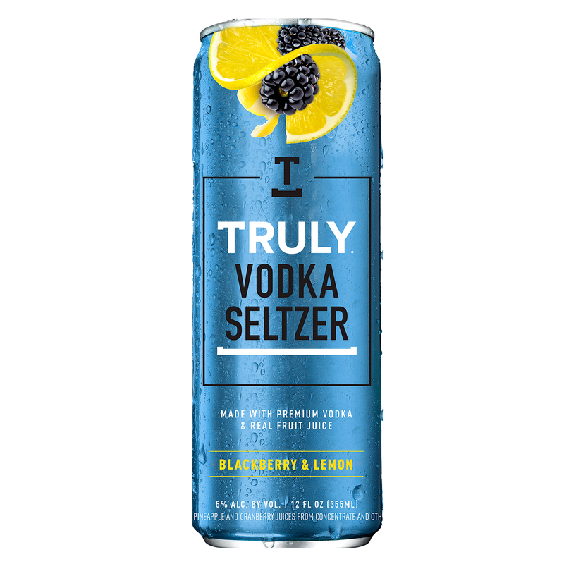 Truly Vodka Seltzer Blackberry and Lemon Single 12oz Can 5% ABV