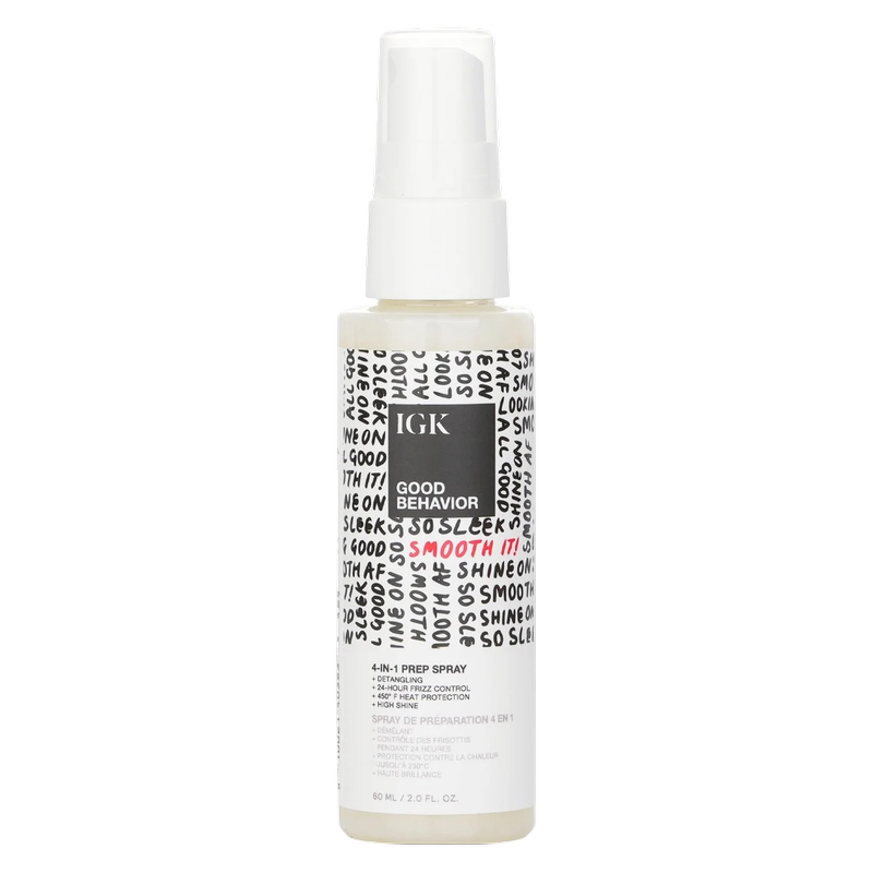 IGK Hair Good Behavior 4-in-1 Prep Spray, Travel 2 Oz.