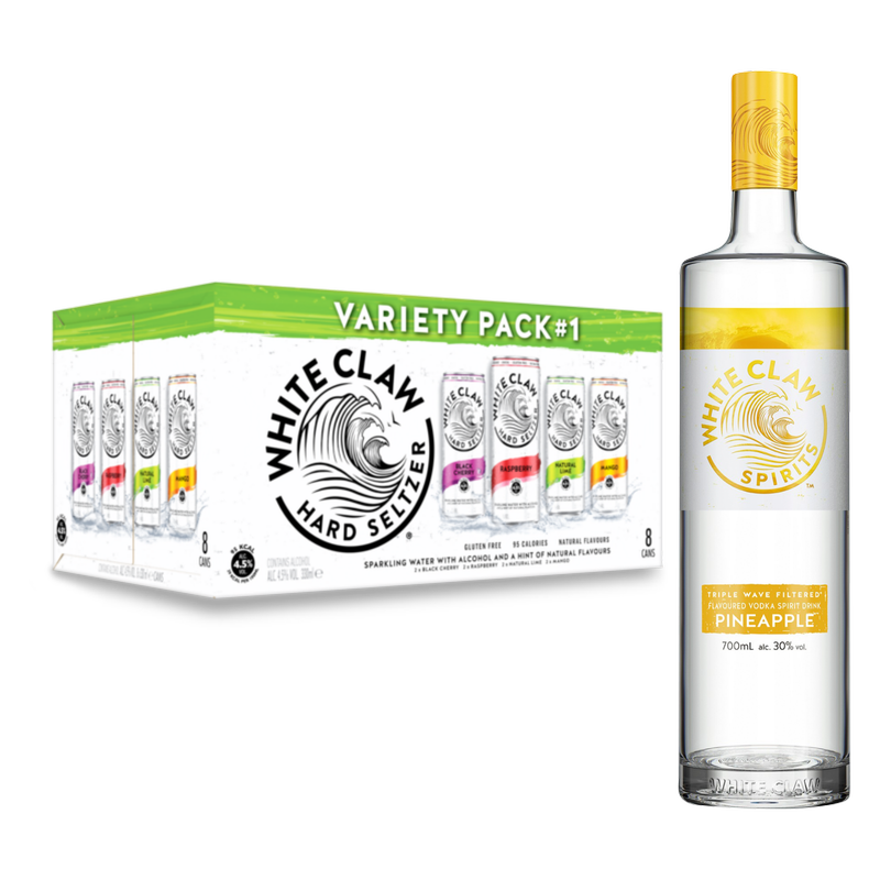 White Claw Pineapple Vodka and Variety Pack