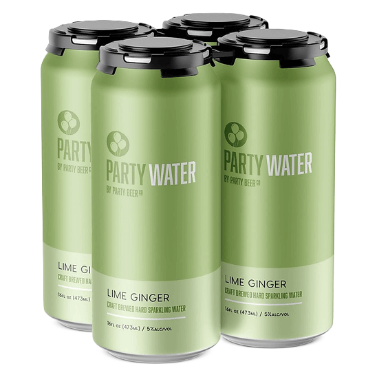 Party Water Lime Ginger 4pk 16oz 5% ABV