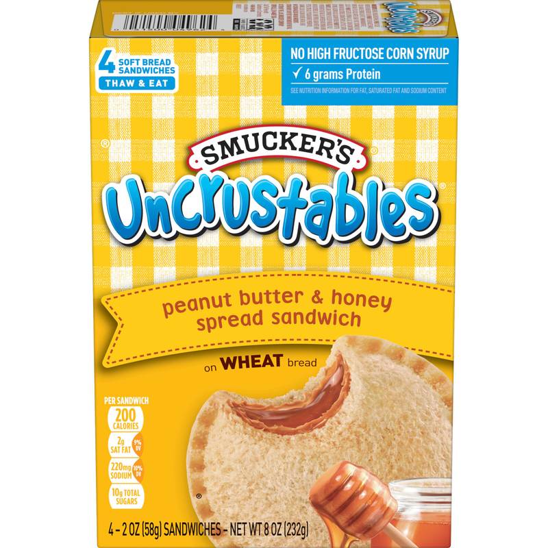 Smucker's Frozen Uncrustables PB & Honey 4ct