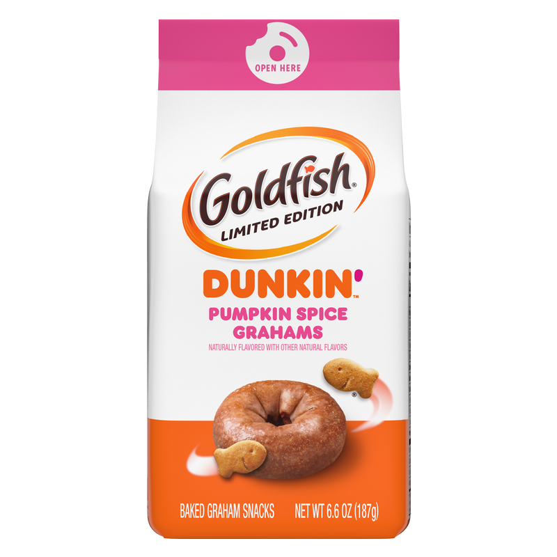 Goldfish Grahams Limited Edition Dunkin' Pumpkin Spice Snack Crackers 6.6oz