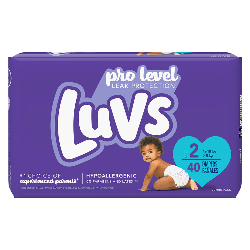 Luvs Size 2 Diapers 40ct