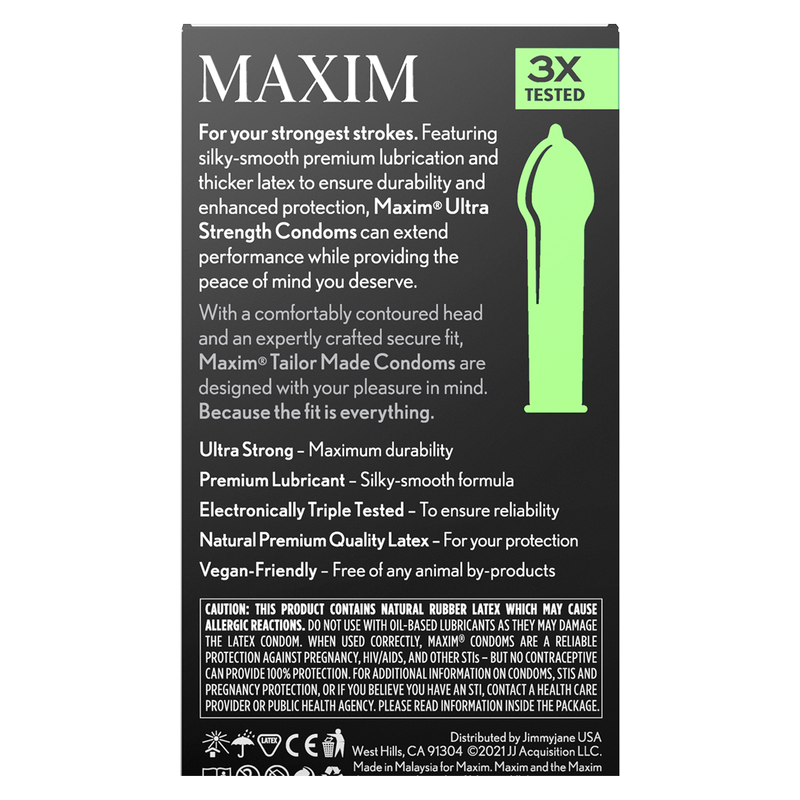 MAXIM Ultra Strength Condoms 12pk