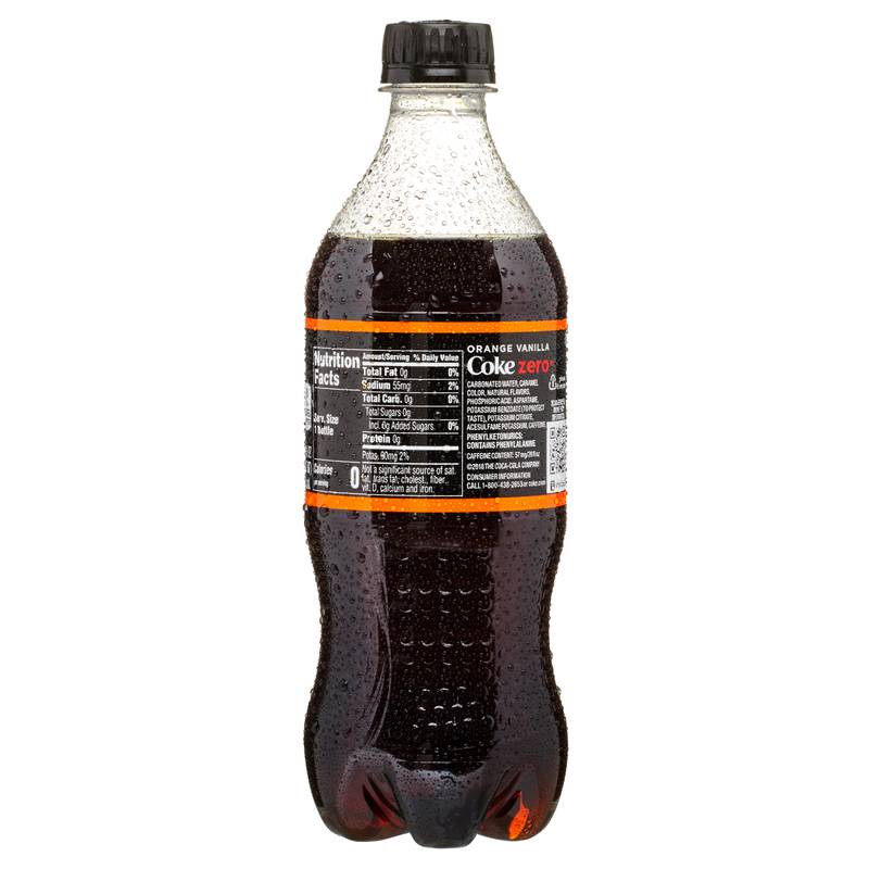 Coke Zero Orange Vanilla Soda 20oz