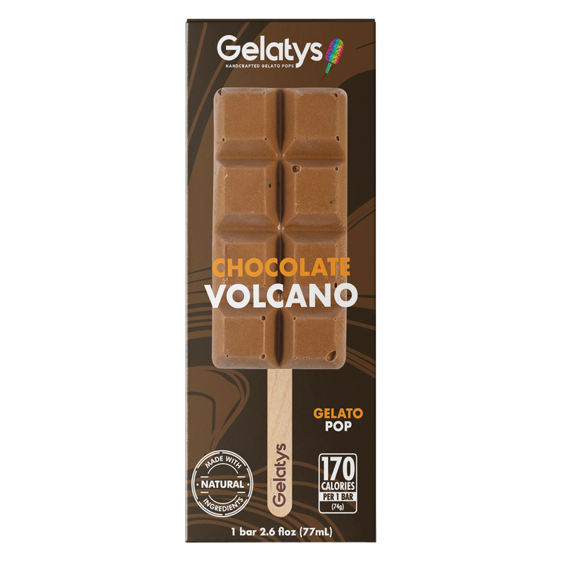 Gelatys Chocolate Volcano Pop 2.8oz Bar