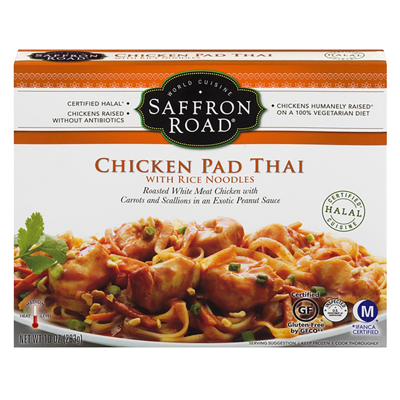 Saffron Road Chicken Pad Thai with Rice Noodles 10oz
