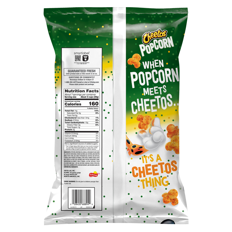 Cheetos Cheddar Jalapeno Popcorn 6.5oz