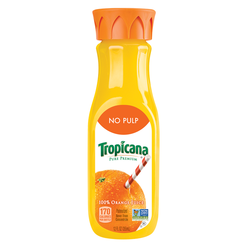 Tropicana No Pulp Orange Juice 12oz Btl